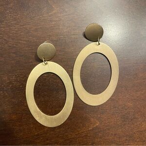 Gold statement earrings